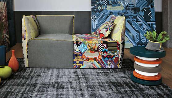 Layer, con pouff sfoderabile Sofie