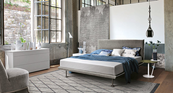 7 - Letto imbottito classico, sfoderabile