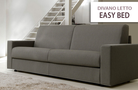 Divano letto Easy bed , tessuto grigio
